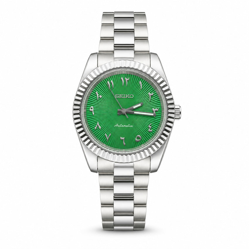 Datejust Mod – Textured Green Arabic Dial