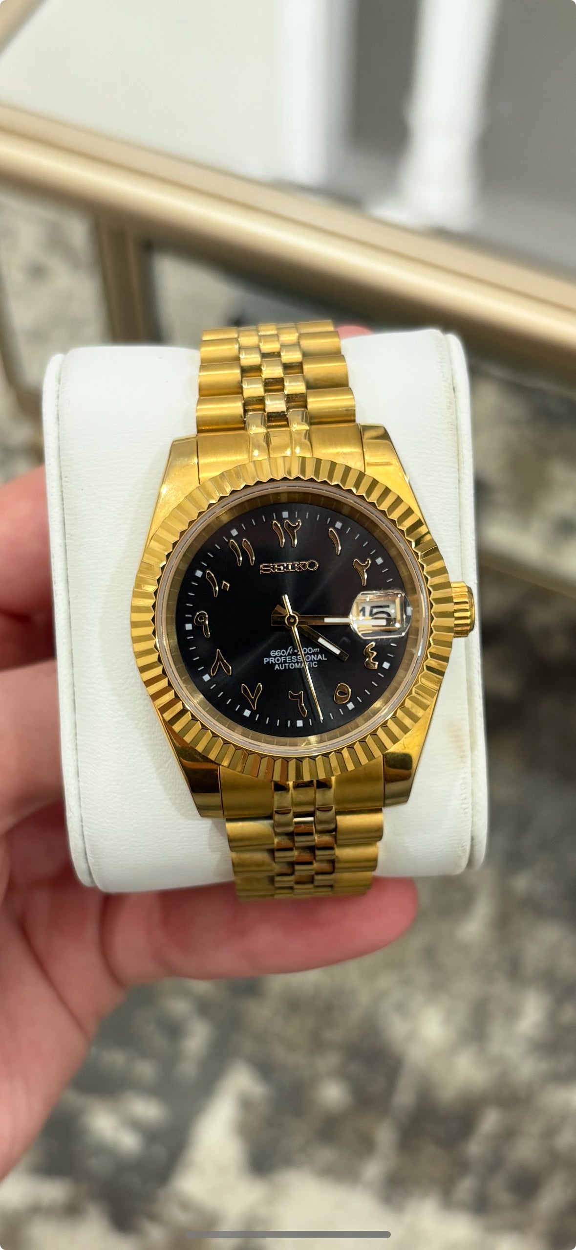 Datejust Mod -  Gold Arabic Dial