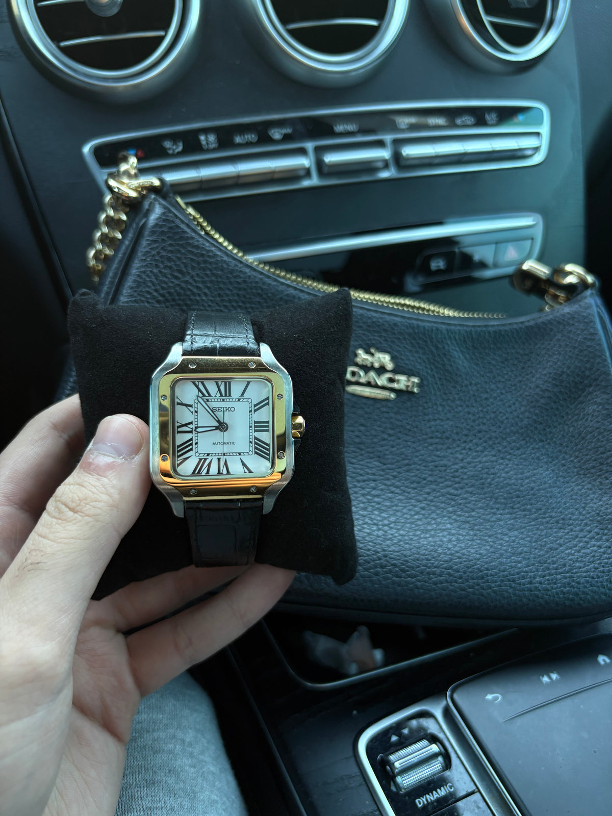 Santos Mod - Black Leather