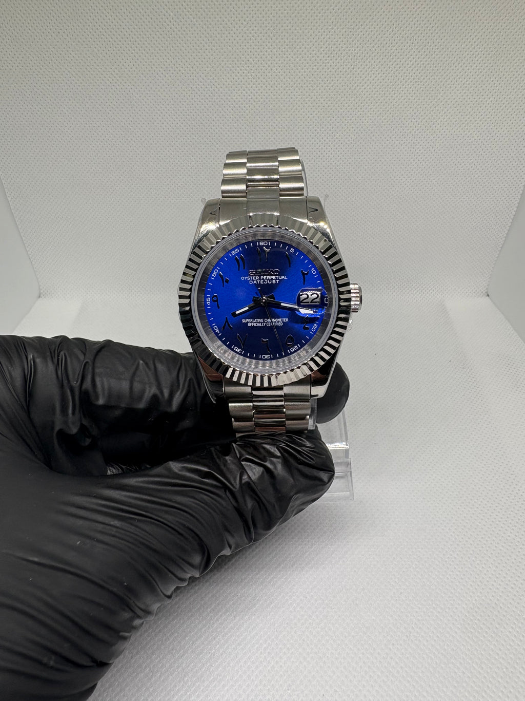 Datejust Mod -  Royal Blue Arabic Dial