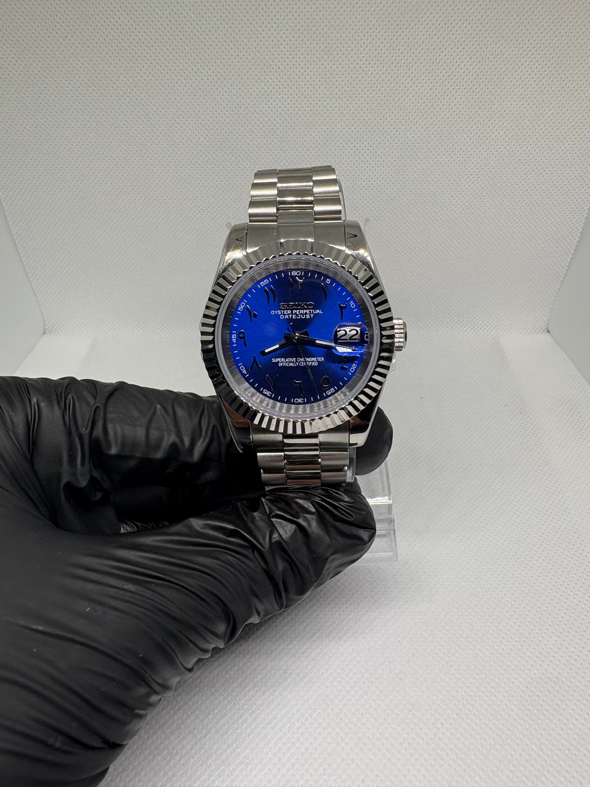 Datejust Mod -  Royal Blue Arabic Dial