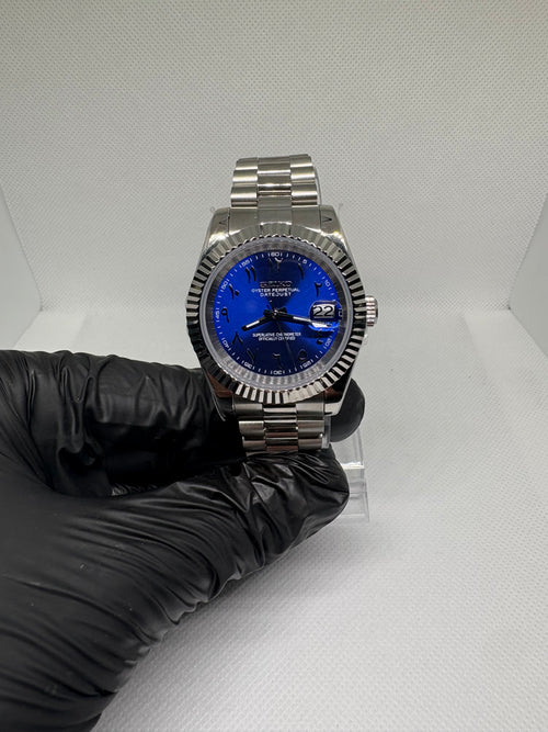 Datejust Mod -  Royal Blue Arabic Dial