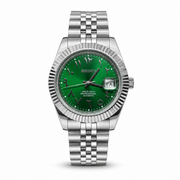 Datejust Mod - Emerald Green Arabic Dial