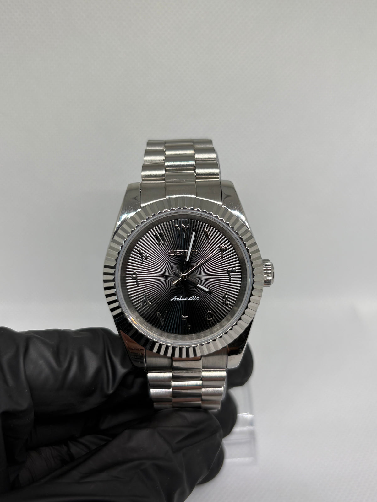 Datejust Mod -  Black Shadow Arabic Dial