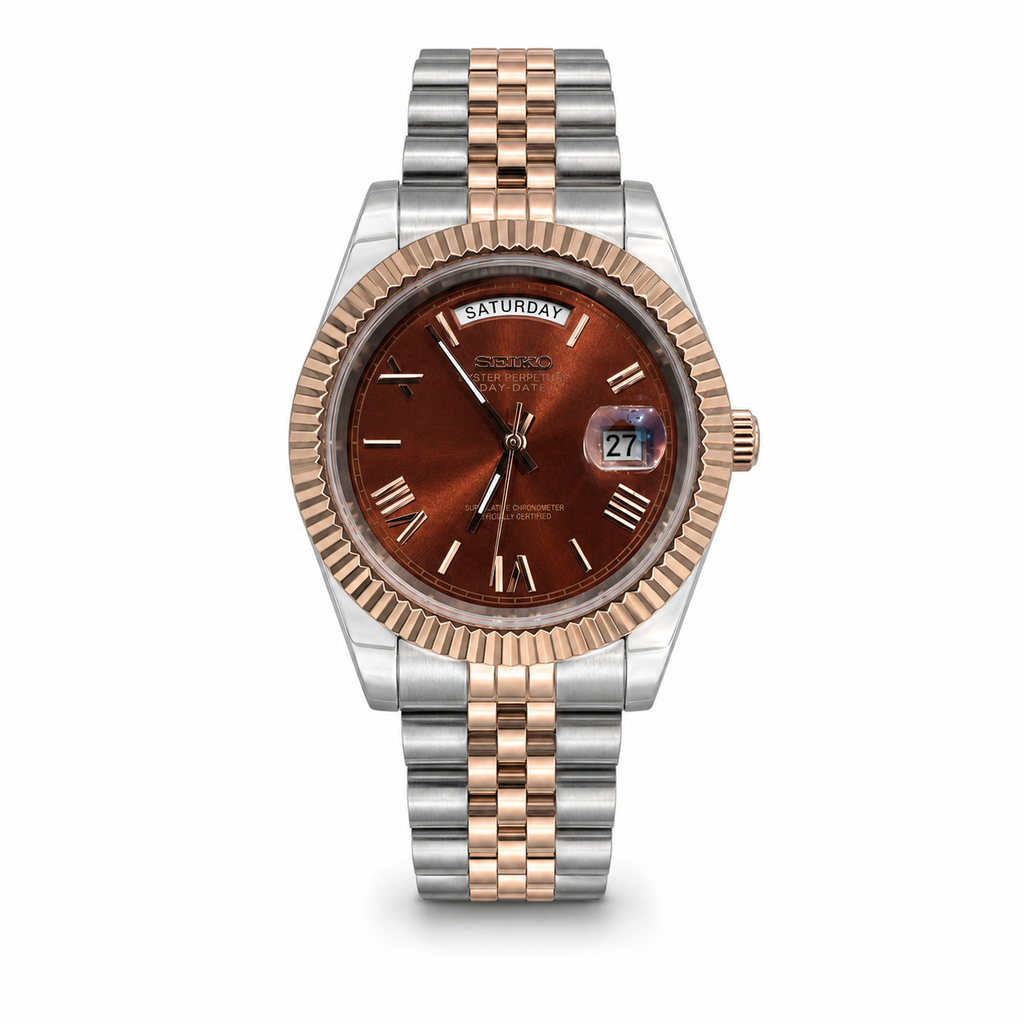 Day-Date Mod - Chocolate (Two Tone Rose Gold)