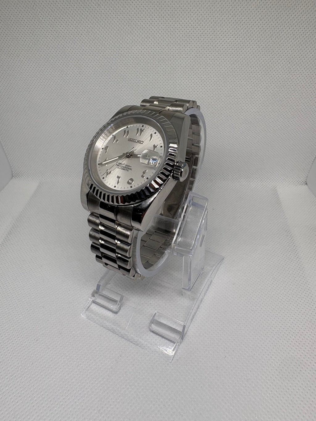Datejust Mod -  Platinum Arabic dial