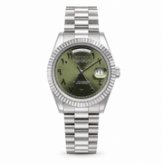 Day-Date Mod - Olive Green Arabic Dial