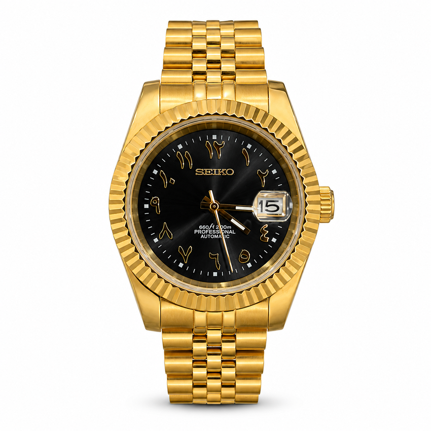 Datejust Mod -  Gold Arabic Dial