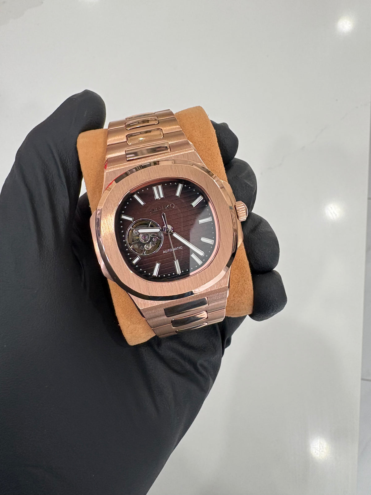 Open Heart Nautilus Mod - Rose Gold Open Heart