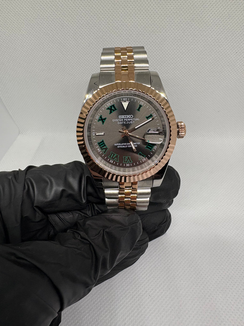 Datejust Mod -  Wimbledon (Two Tone Gold)