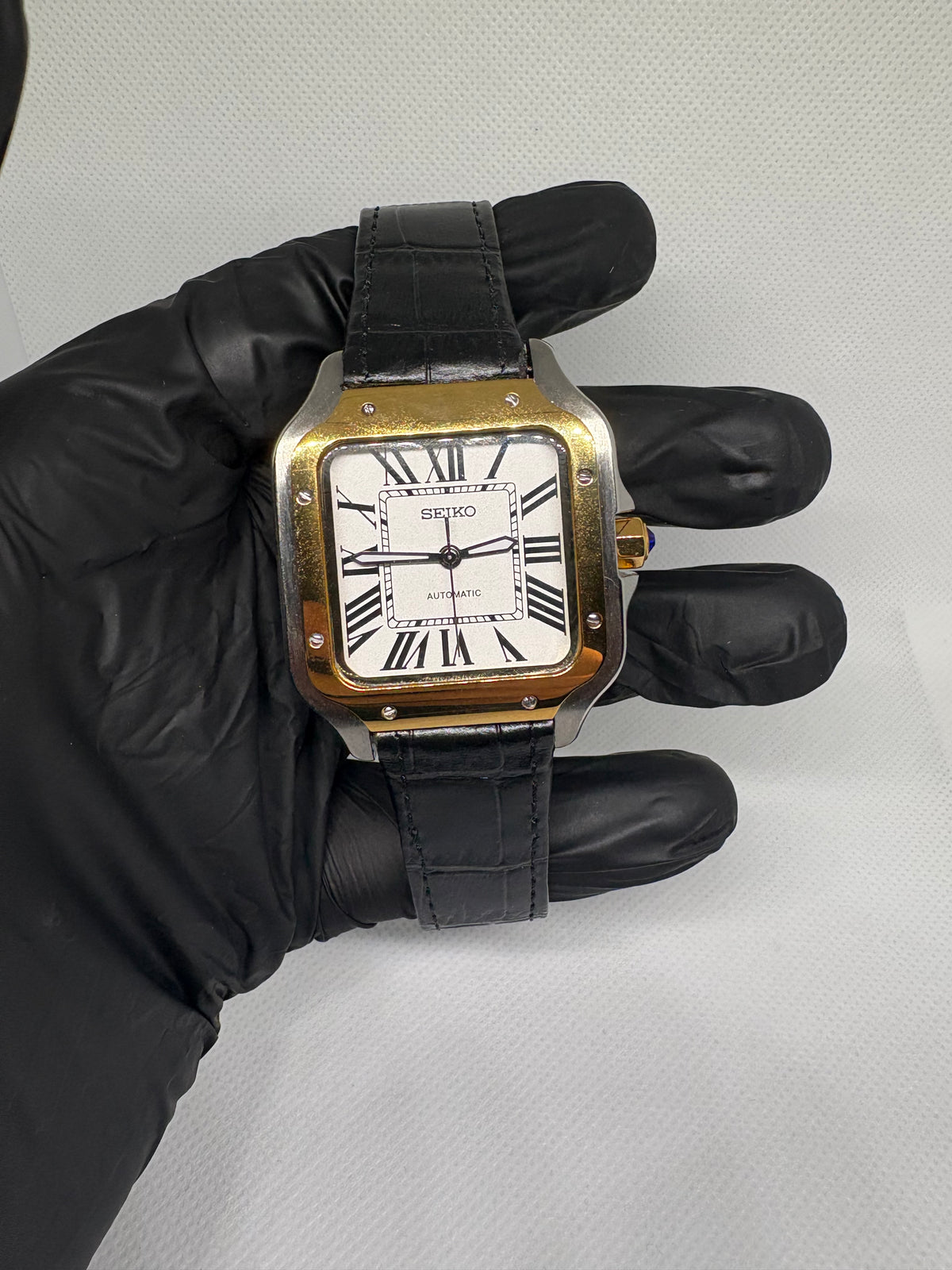 Santos Mod - Black Leather