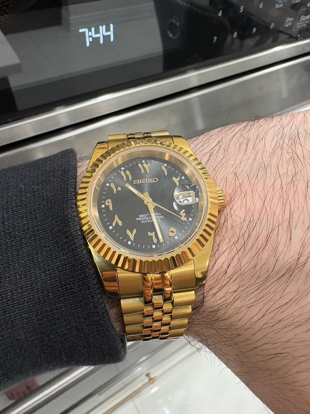 Datejust Mod -  Gold Arabic Dial