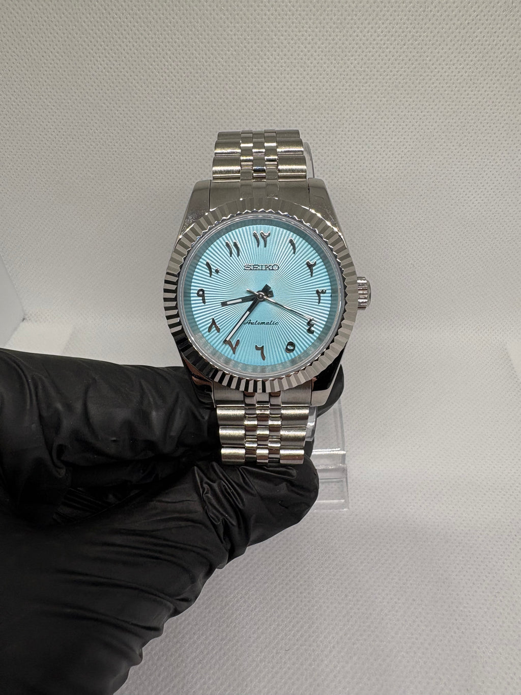 Datejust Mod -  Tiffany Blue Arabic Dial