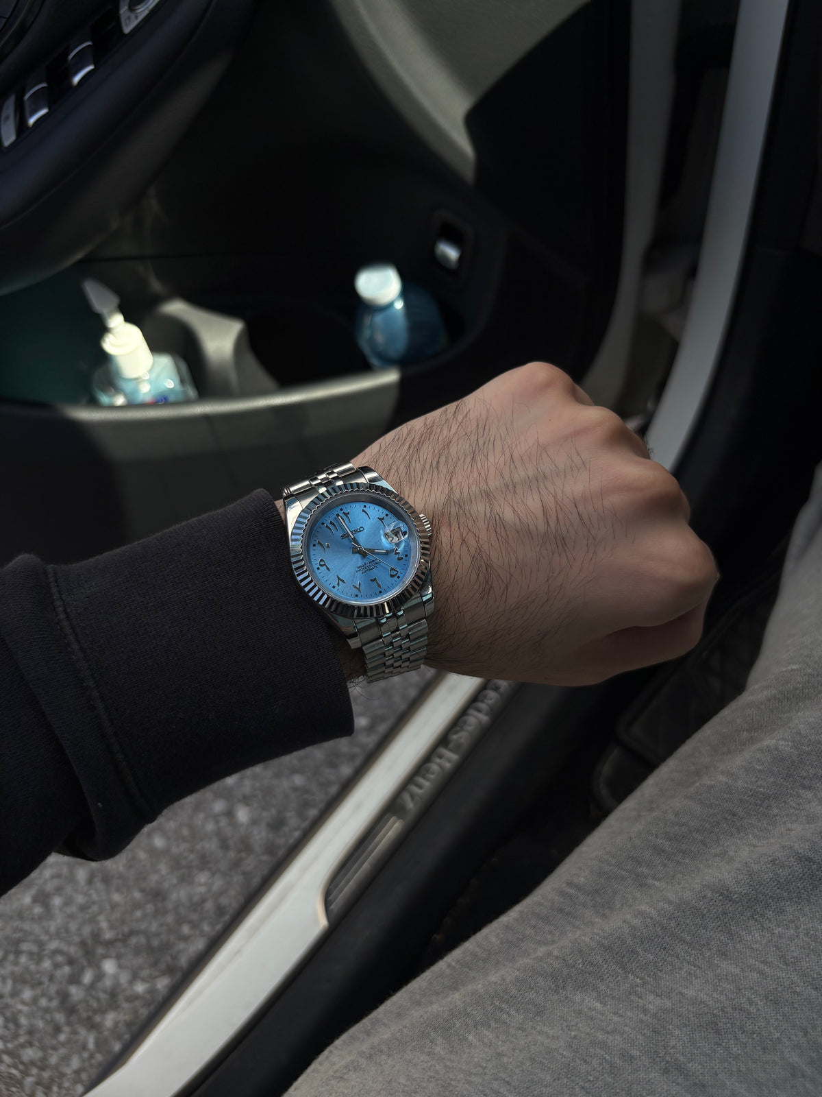 Datejust Mod -  Icey Blue Arabic Dial