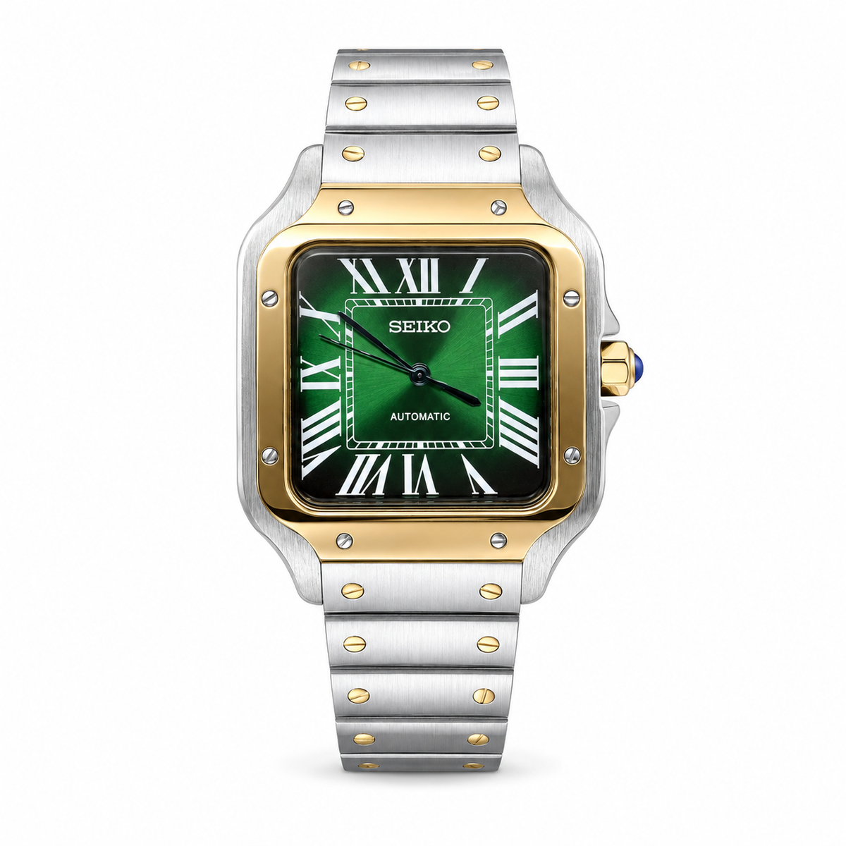 Santos Mod - Emerald Green (Two Tone Gold)