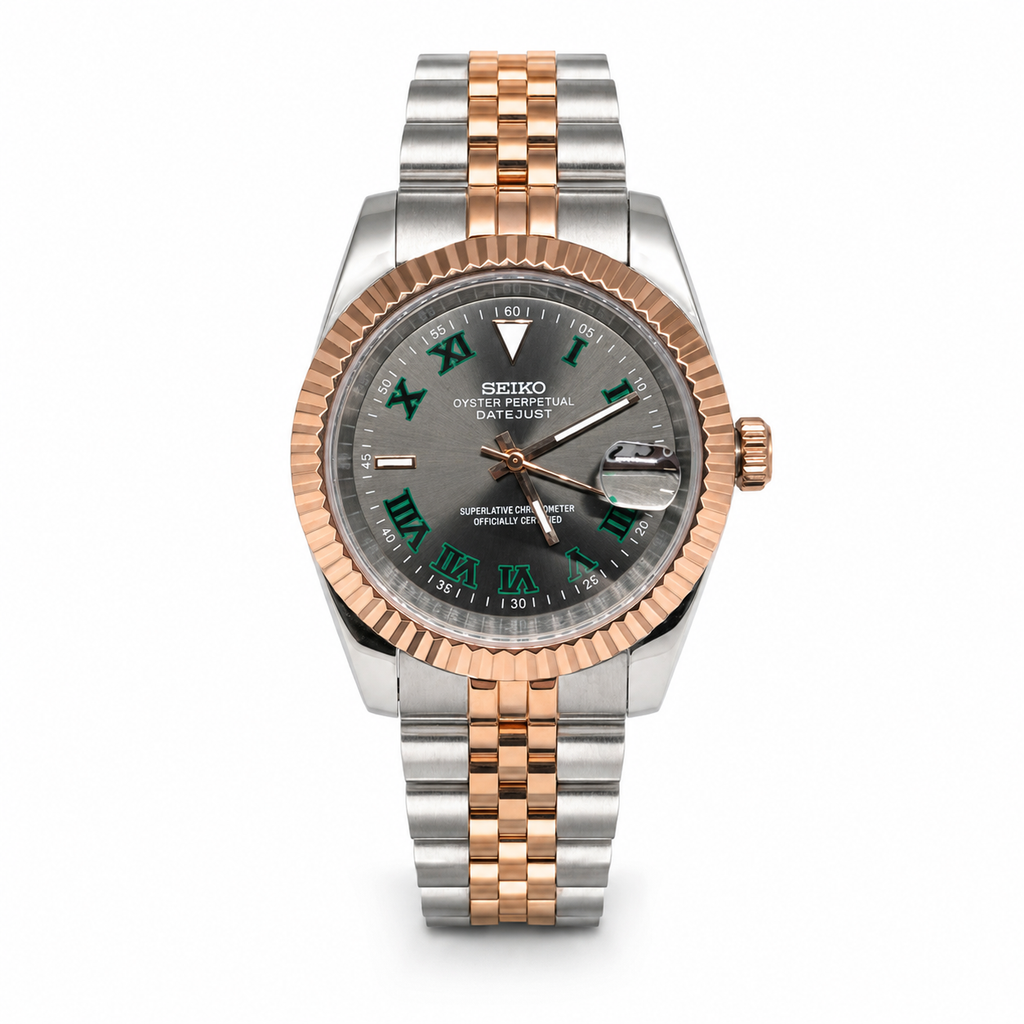Datejust Mod -  Wimbledon (Two Tone Gold)