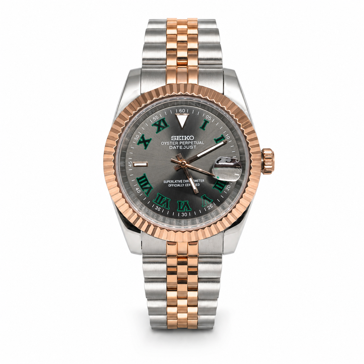 Datejust Mod -  Wimbledon (Two Tone Gold)