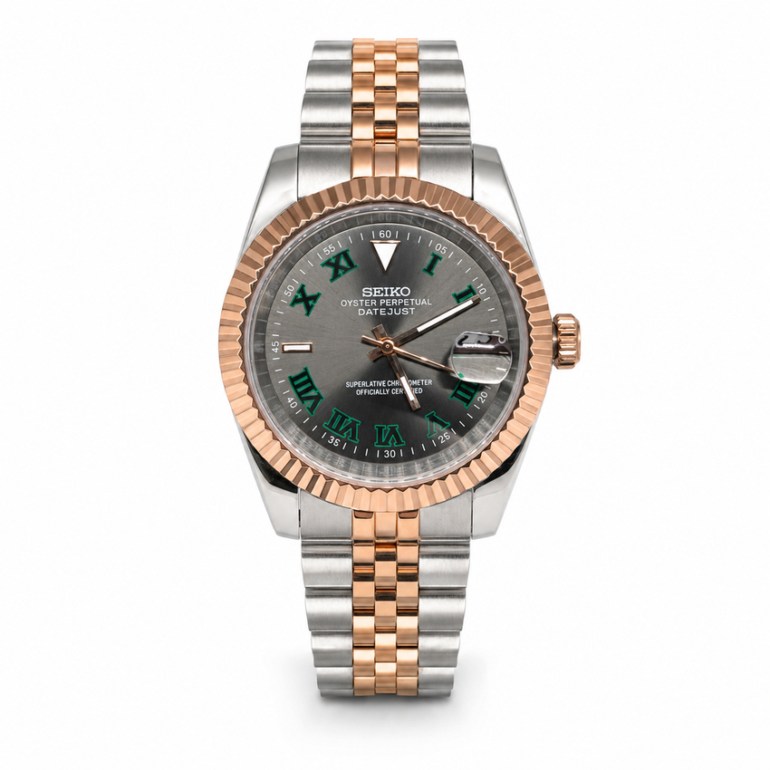 Datejust Mod -  Wimbledon (Two Tone Gold)