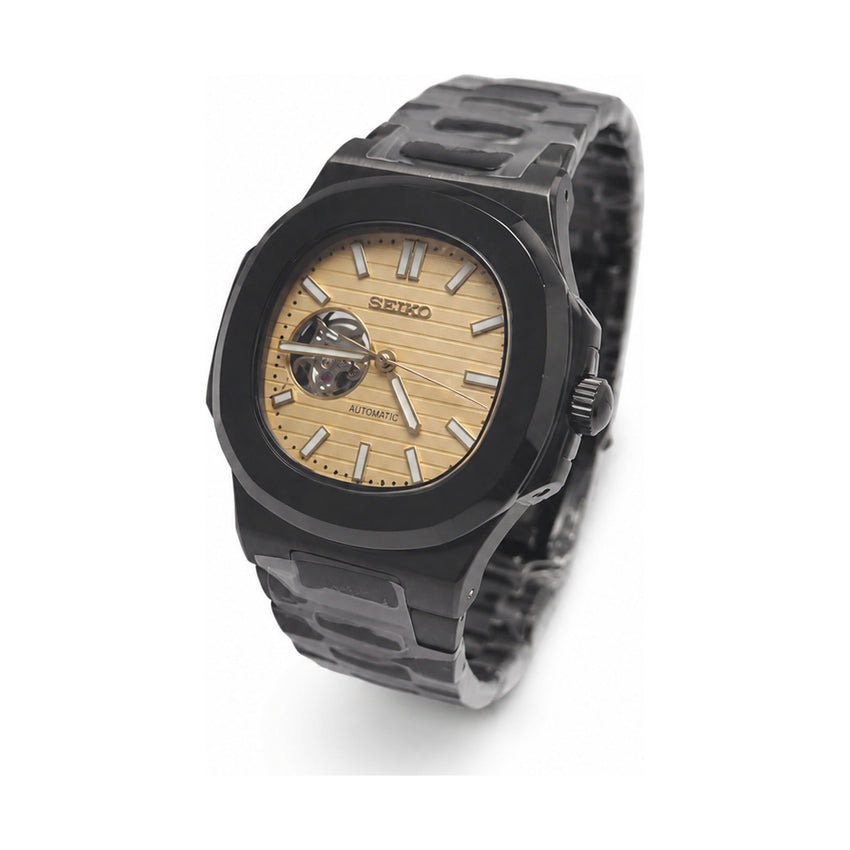 Open Heart Nautilus Mod - Champagne Dial