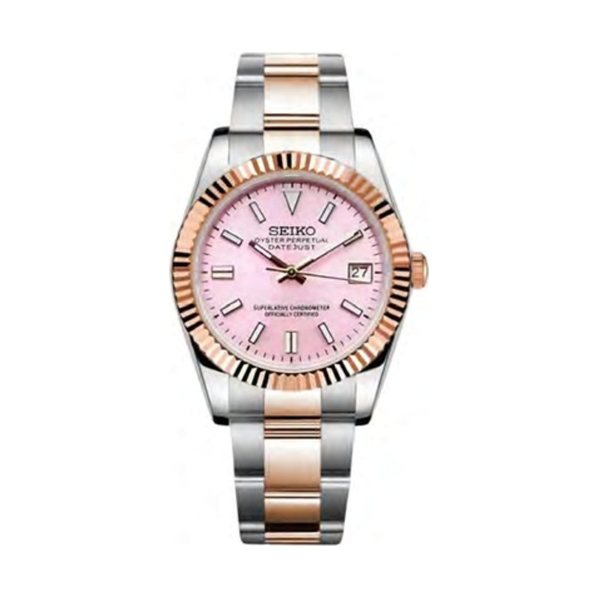 DateJust Mod - Pink Dial