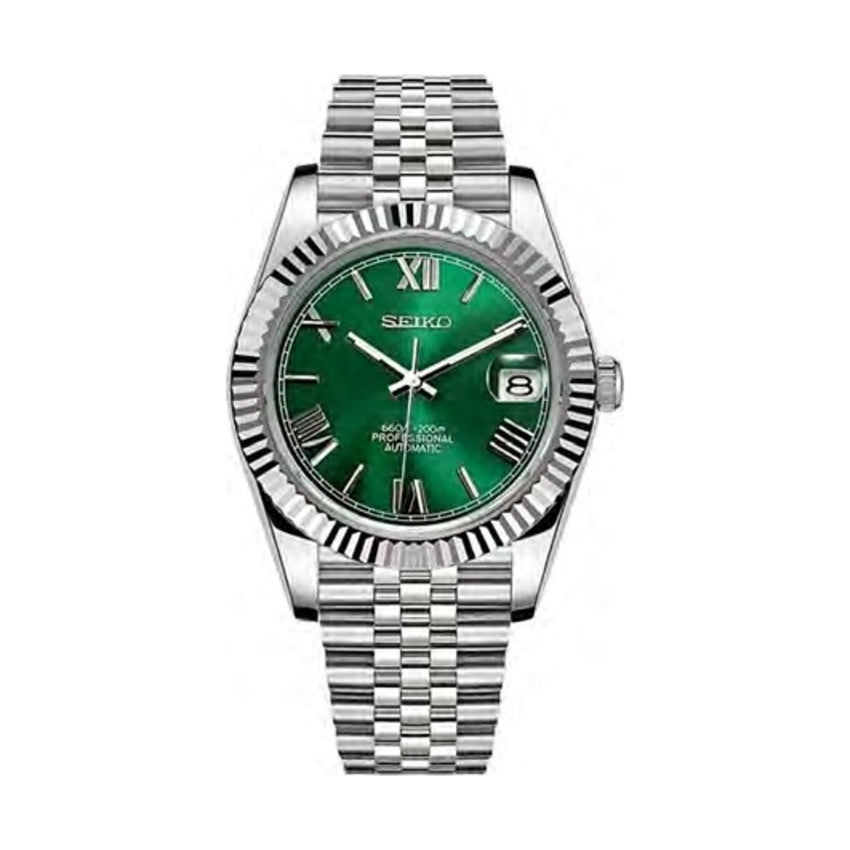 DateJust Mod - Emerald Green Roman Dial