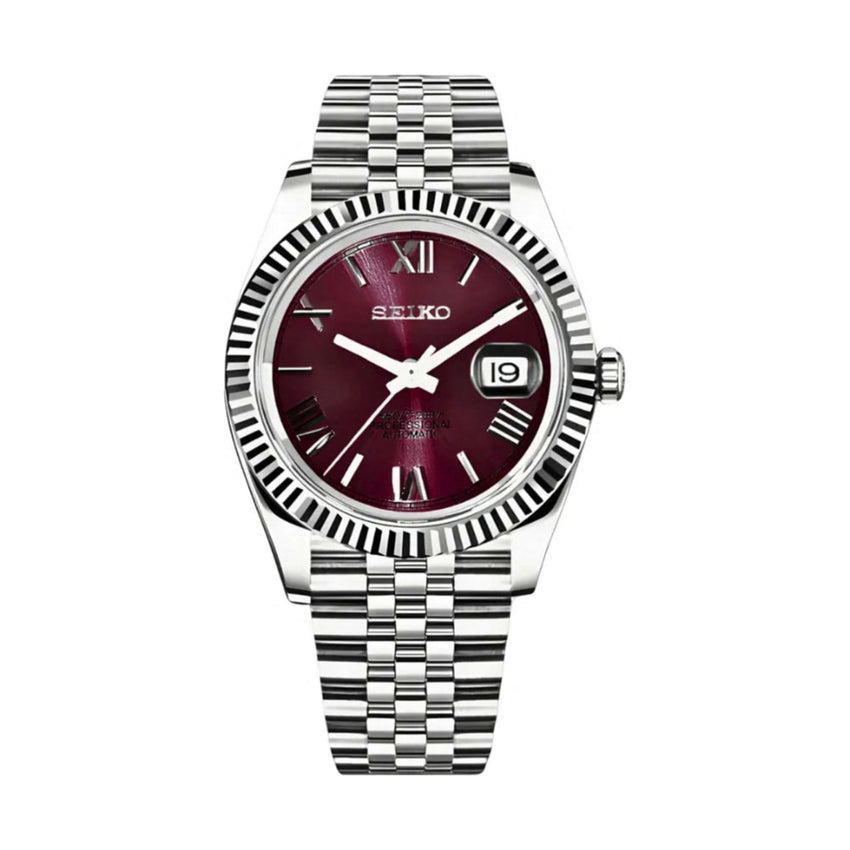 DateJust Mod - Burgundy Dial