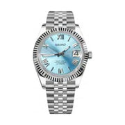 DateJust Mod - Icy Blue Roman Dial