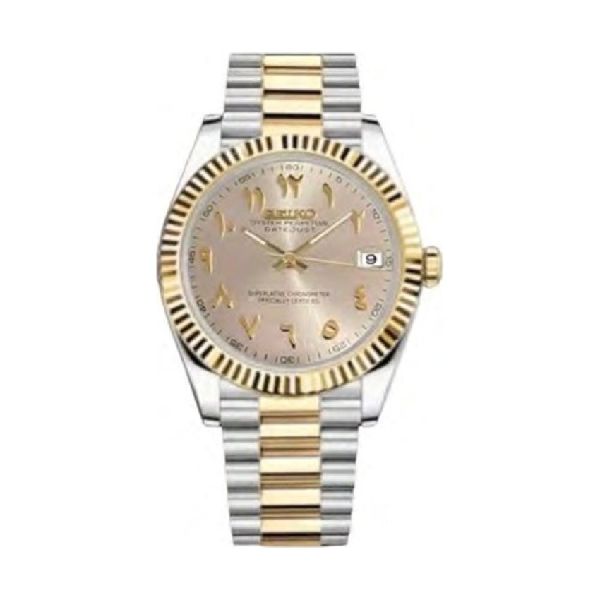 DateJust Mod - Gold Arabic Dial
