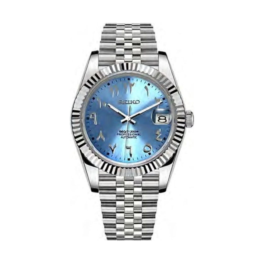 Datejust Mod -  Icey Blue Arabic Dial