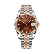 Diamond Dial DateJust Mod - Chocloate Two-Tone