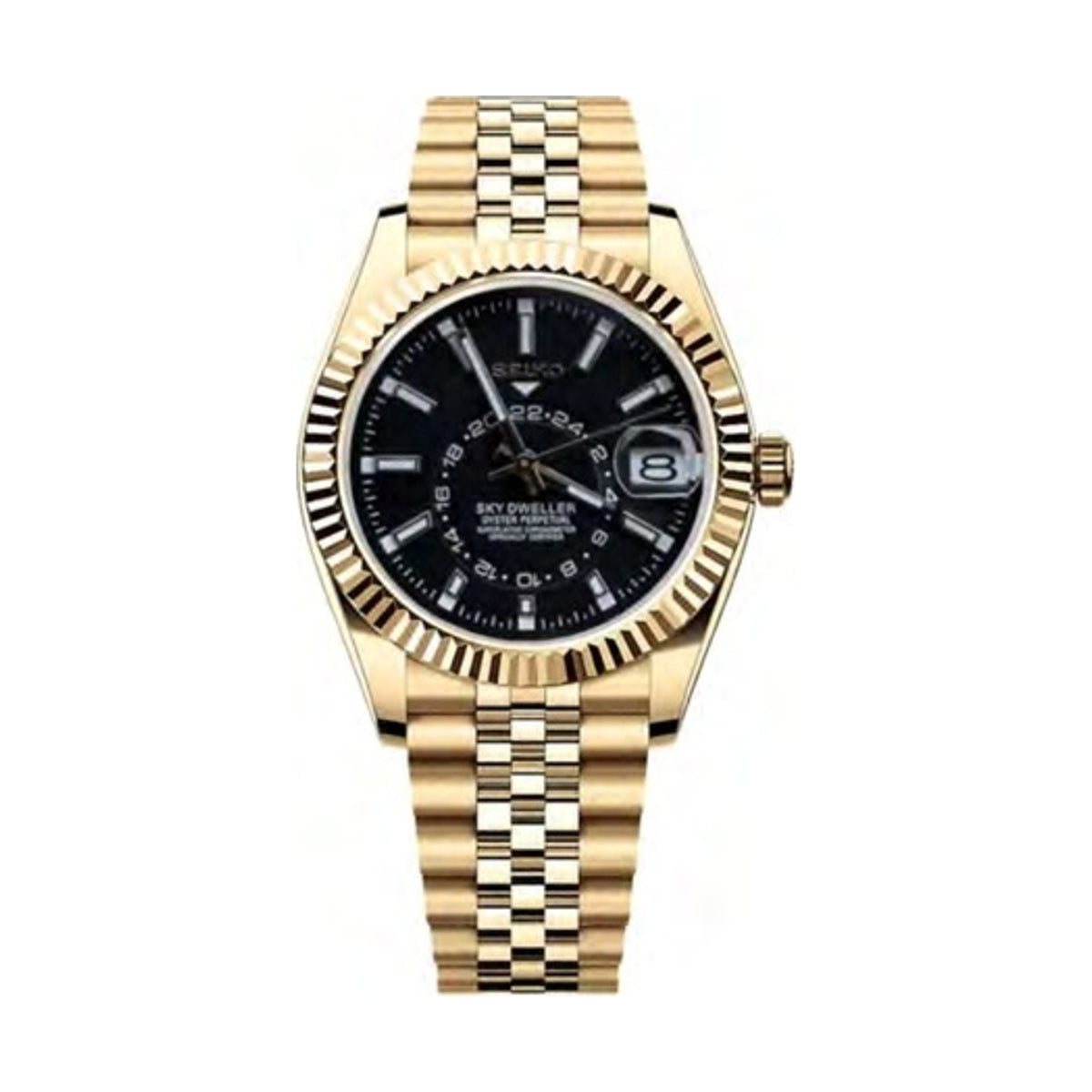 Sky-Dweller Mod - Golden Black Dial