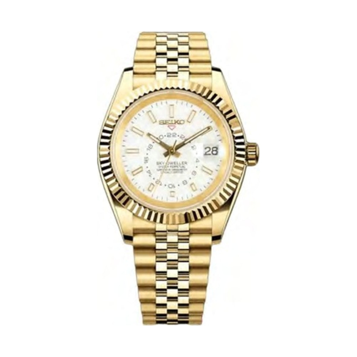 Sky-Dweller Mod - Golden White Dial