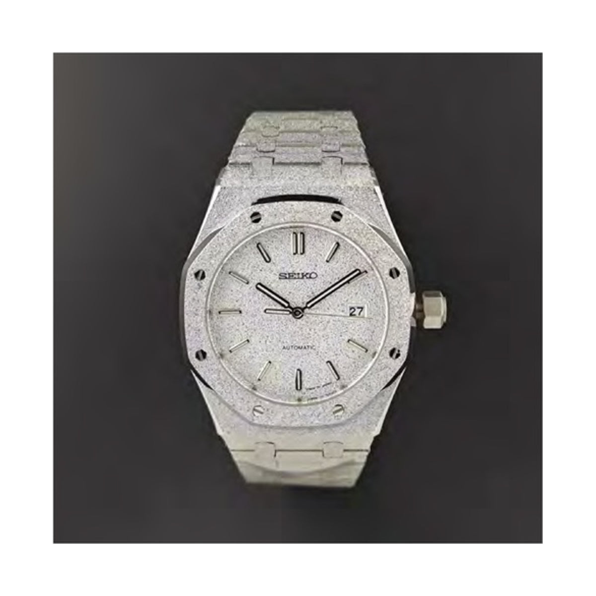Frosted Royal Oak Mod - Silver