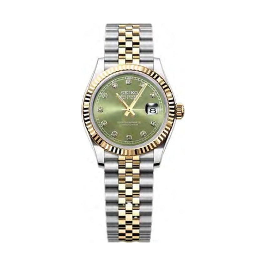 Ladies Date Just Mod - Two Tone Olive Green