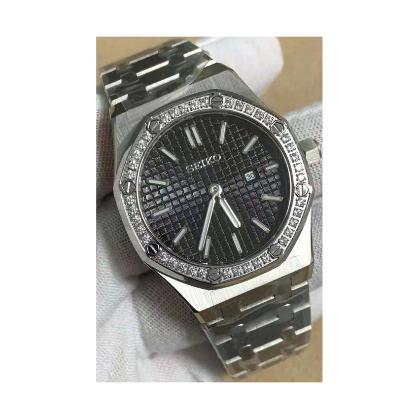 Iced Royal Oak Mod - Black Waffle