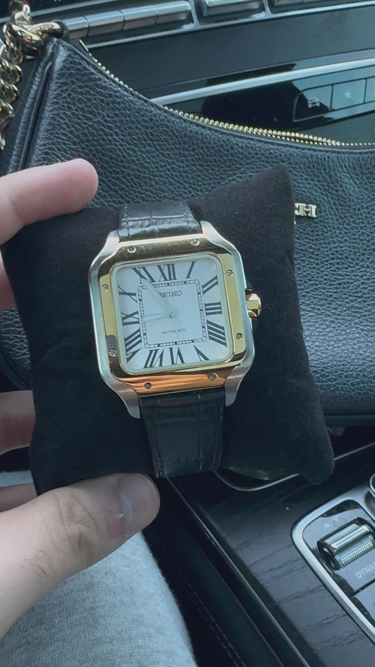 Santos Mod - Black Leather