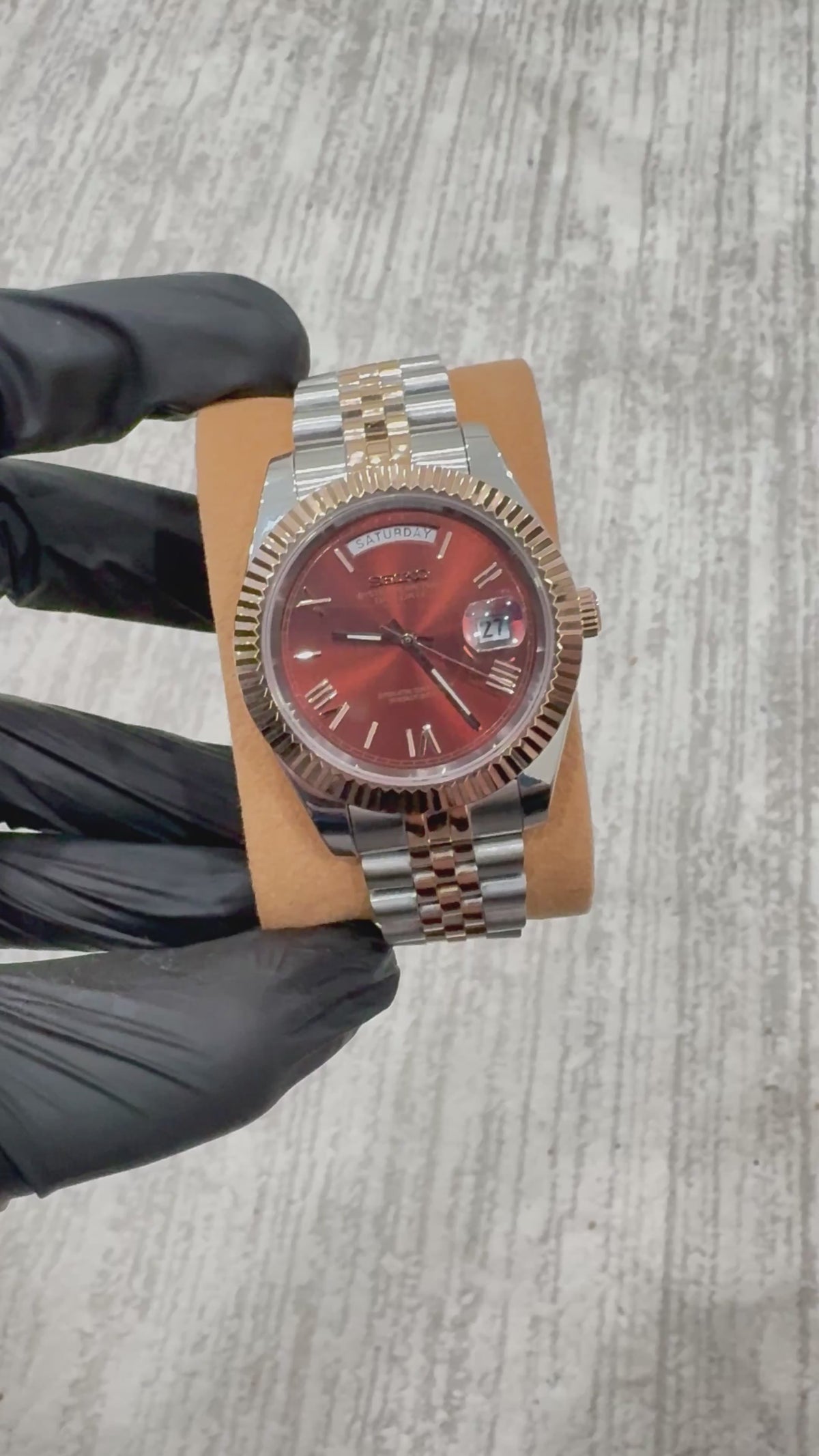 Day-Date Mod - Chocolate (Two Tone Rose Gold)