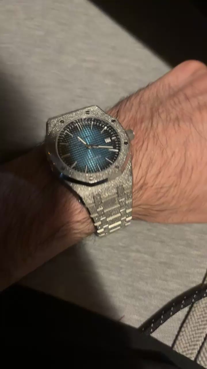 Frosted Royal Oak Mod - Midnight Blue